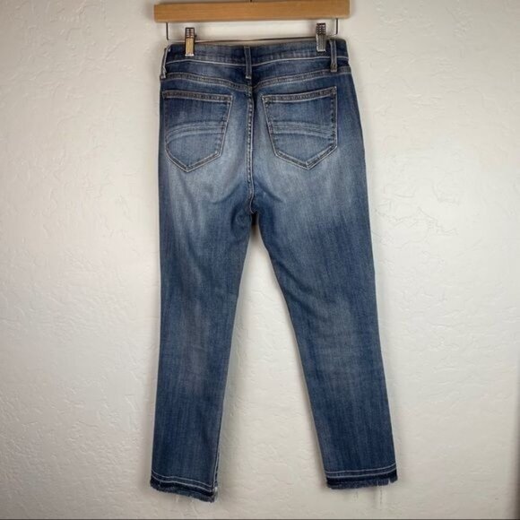 Driftwood Amelia Skraight Crop Classic Fit Frayed Step Hem Ankle Length Jeans 26 - Picture 4 of 8